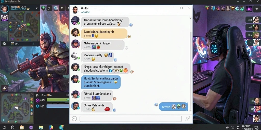 Fitur interaksi sosial dengan pemain lain.