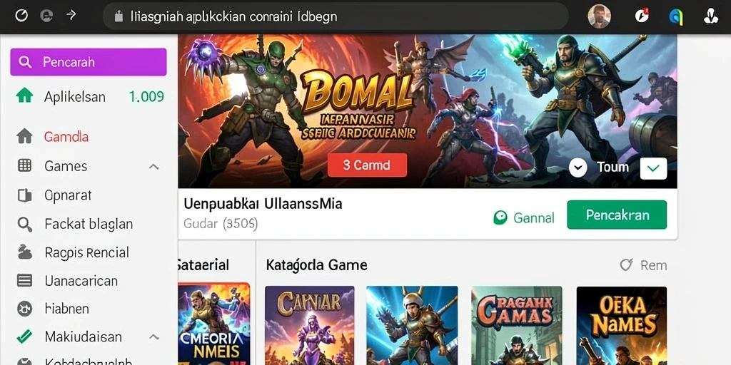 Karakter yang menggemaskan di dalam permainan.