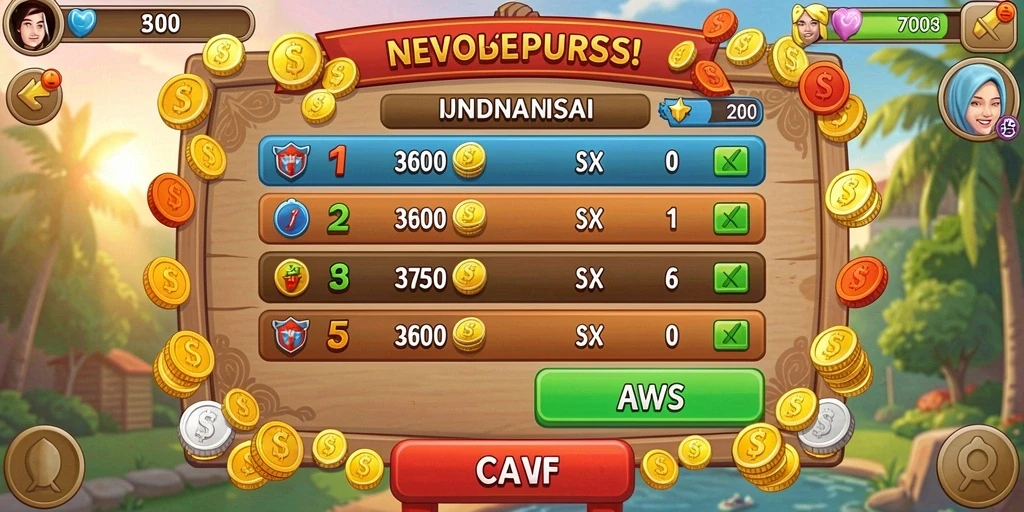 Sistem hadiah eksklusif yang menarik.